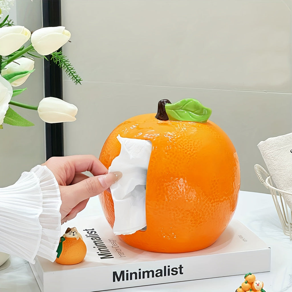 Orange-Shaped Tissue Box