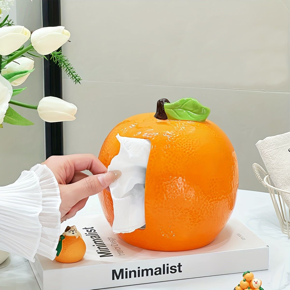 Orange-Shaped Tissue Box