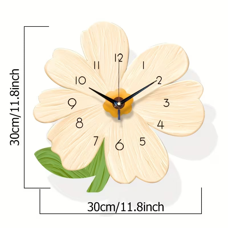 Flower Decorative Wall Clock