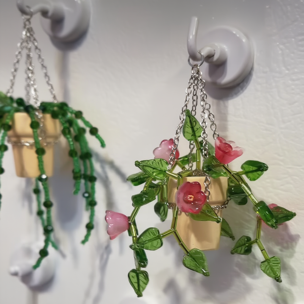 Crystal Hanging Planter