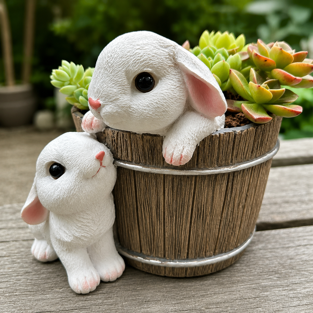 Bunny Planter Decor