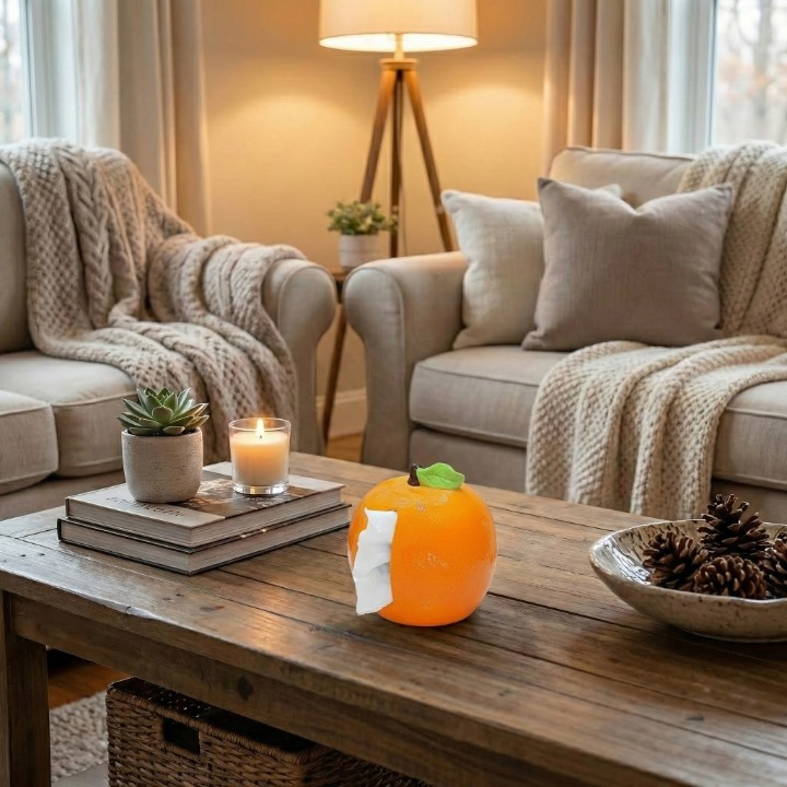 Orange-Shaped Tissue Box