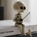 Skeleton Fishing Figure