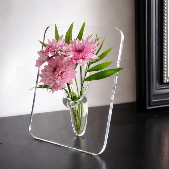 Crystal Frame Vase