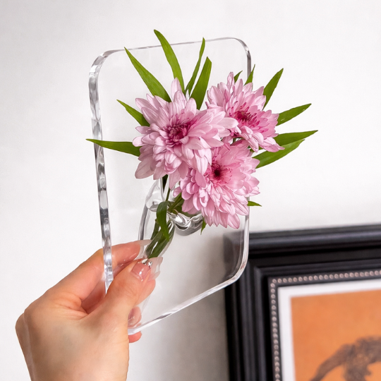 Crystal Frame Vase